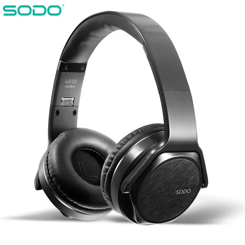 SODO MH3 Bluetooth Headphones Speaker 2 in 1 Over Ear 5.0 Headset Wearable Foldable Hi-Fi Stereo | Электроника