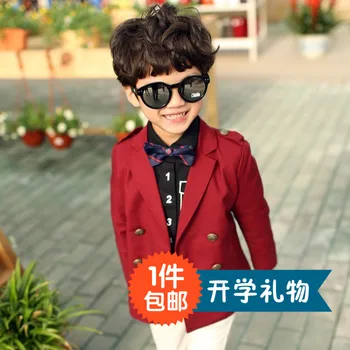 

Children's Clothing 2020 Children's Spring New College Style Double-breasted Suit Solid Color Suit Fashion Boy Baby Jacket