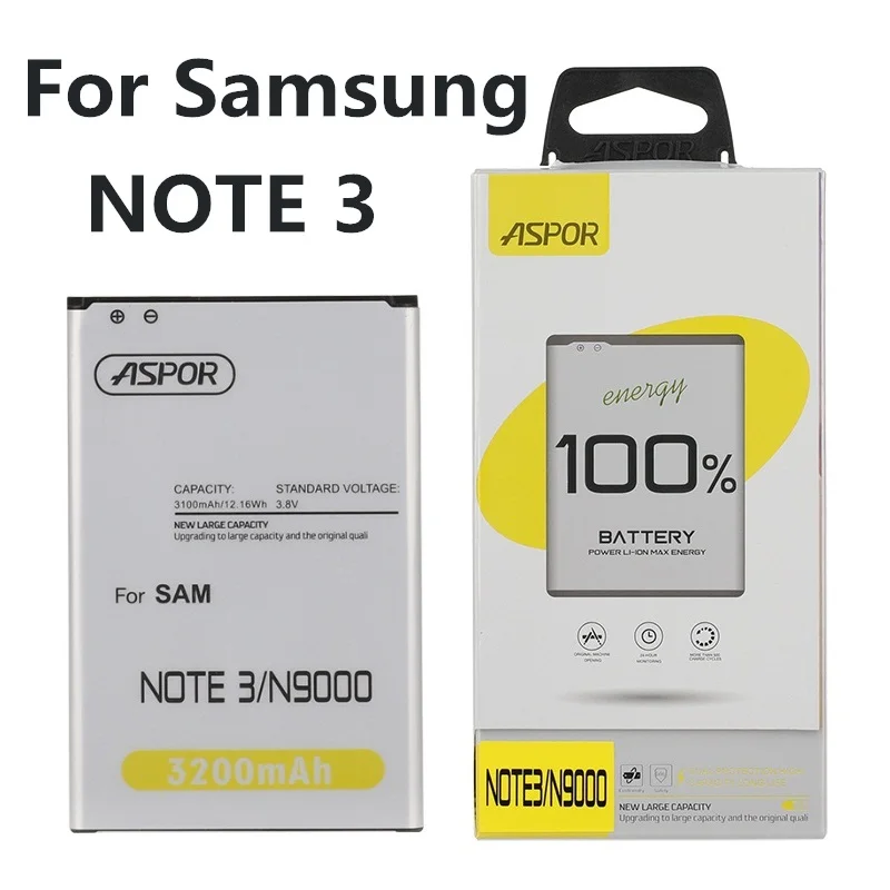 Для samsung телефон Батарея B800BE B800BC 3200 мА-ч для samsung Galaxy Note 3 N900 N9006 N9005 N9000 N900A N900T N900P