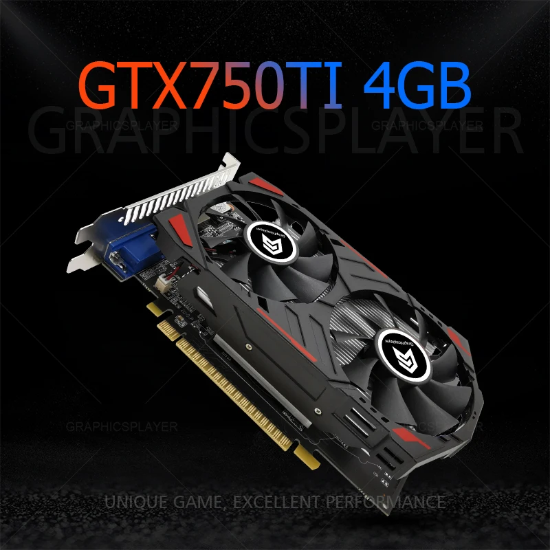 Graphics Card VGA Video Card GTX PC Games Original chip GTX750TI 4GB GDDR5 128BIT for NVIDIA GPU Video