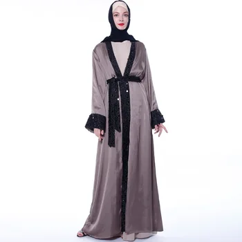 

Women Abaya Turkish Hijab Muslim Robe Ladies Kaftan Dubai Islam Clothing Vestidos Ropa Mujer Elbise Girls Muslim Maxi Dress
