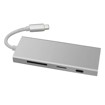 

TYPE C to HDMI / USB3.0 HUB / SD TF Card Converter 7-In-1 Expander 4K Hub