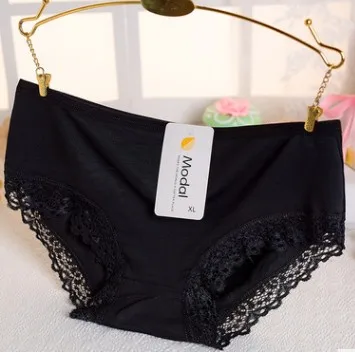 Размера плюс S/XL модные высококачественные женские трусики Прозрачное нижнее белье женские кружевные мягкие трусики сексуальное женское нижнее белье - Цвет: black