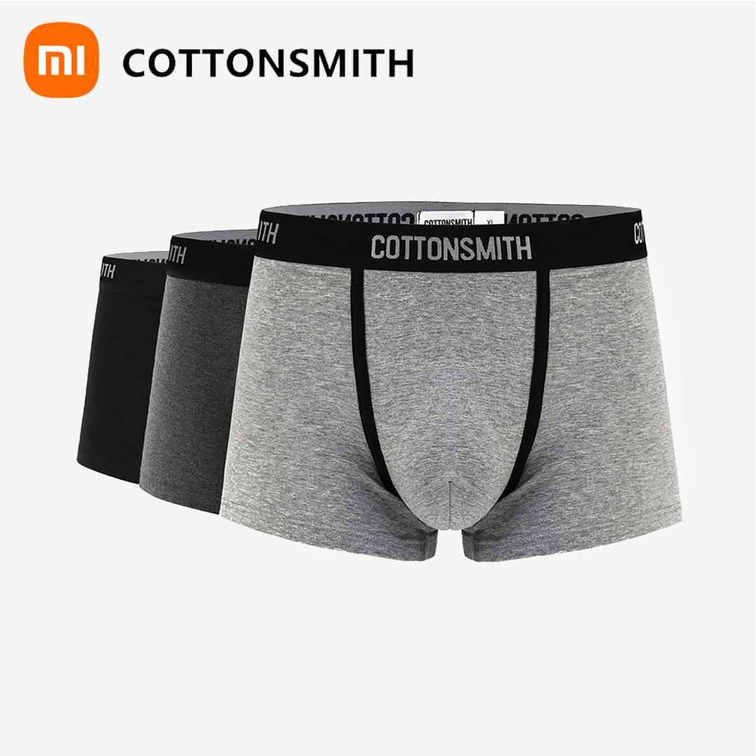 3 шт/комплект Cottonsmith миниатюрный окно сухой мужские трусы-боксеры трусы быстро