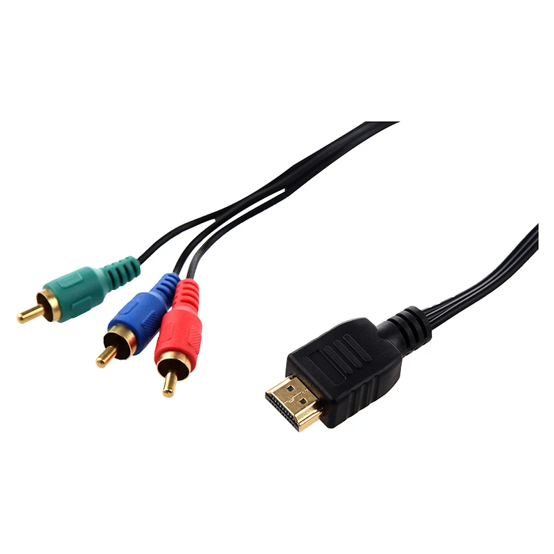 Черный HDMIComponent кабель(3RCA