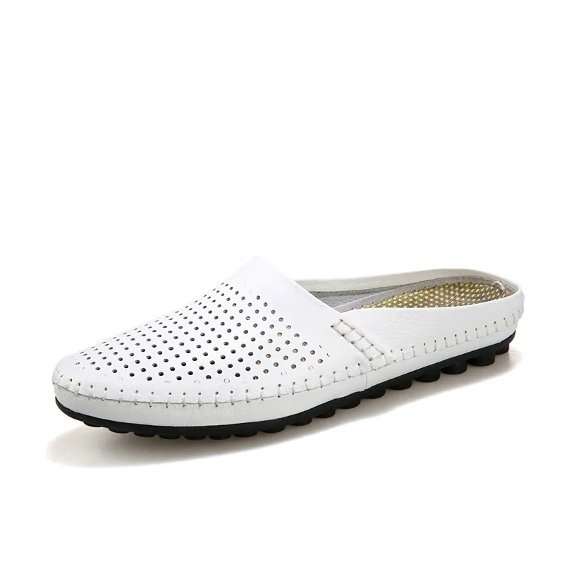 Летняя мужская обувь Роскошные брендовые кожаные повседневные полуботинки