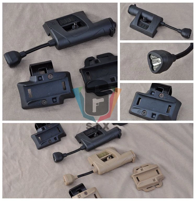 Ночной Тактический Airsoft Charge Mpls Шлем светильник 4 режима зеленый красный белый ИК