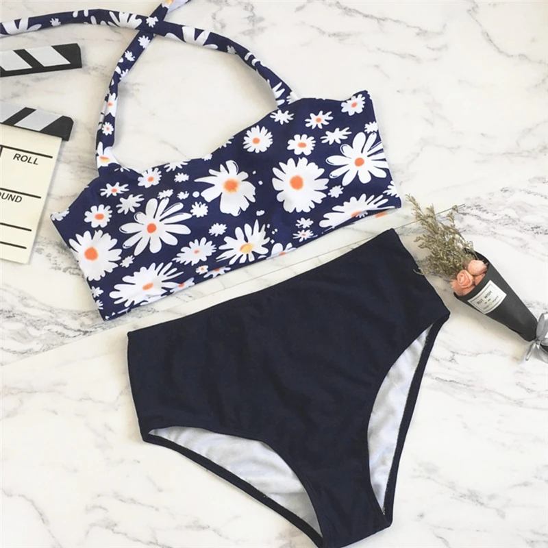 Women Tankini Floral Swimsuit Bikinis High Waist Swimwear Female Bathing Suits Sexy Biquini Set 2020 Women Swimsuit Summer S-XL Women Tankini Floral Swimsuit Bikinis High Waist Swimwear Female Bathing Suits Sexy Biquini Set 2020 Women Swimsuit Summer S-XL