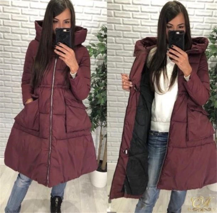 Зимние новые продукты длинное женское пальто AliExpress EBay