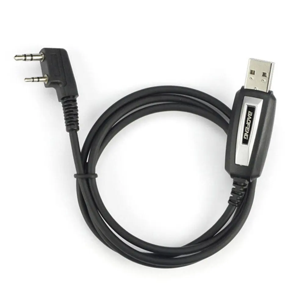 Color: Negro Kit de Cable USB Original Duradero Cable de programación Walkie-Talkie para Baofeng GT-3 GT-3TP UV-5R UV-5RTP GT-5 GT-1 