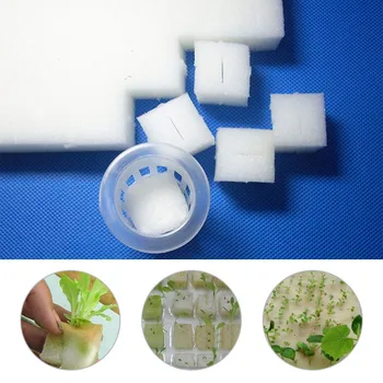 

100Pcs/Set Soilless Hydroponic Vegetables Nursery Pots Nursery Sponge Flower Seed Cultivation Soilless Cultivation Plant Tools