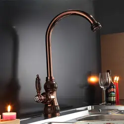 Marble Design kitchen Faucet Deck Mounted Rotatable Rotation basin tap Single Handle Single Hole Rose Gold Golden Sink Mixer