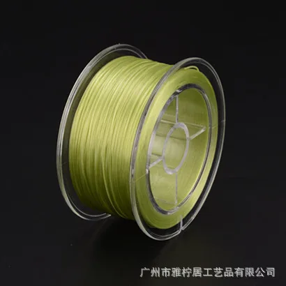 Glass Green Минимальный заказ = 1 шт. 0,8 мм прочные эластичные шнуры кристаллические бусины линия DIY браслет ювелирные аксессуары эластичные мягкие силиконовые жемчужные шнуры - Цвет: Glass Green