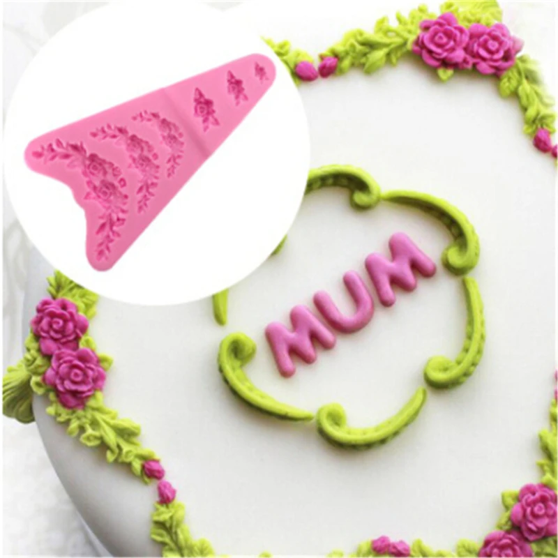 3D Lace Flower Silicone Fondant Mold Cake Decorating Sugarcraft Baking Mould\ 