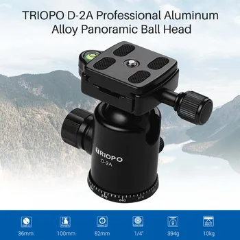

TRIOPO Professional Ball tripod ball camera Head video 1/4 Inch Screw Mount Max. Load Capacity 10kg Aluminum Alloy Panoramic