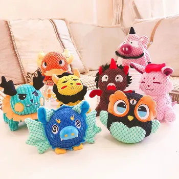 

Pet Chew Toys Durable Monster Chew Toys for Dogs and Puppies Squeaky Dog Toys Interactive Toys Pet Supplies