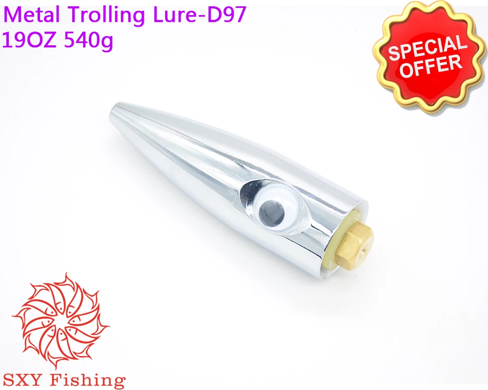 

SXY FISHING DIY Jet Head D97 19OZ Metal Trolling Lure Trolling Bait Deep-sea fishing bait Artificial bait Fake bait Pure copper