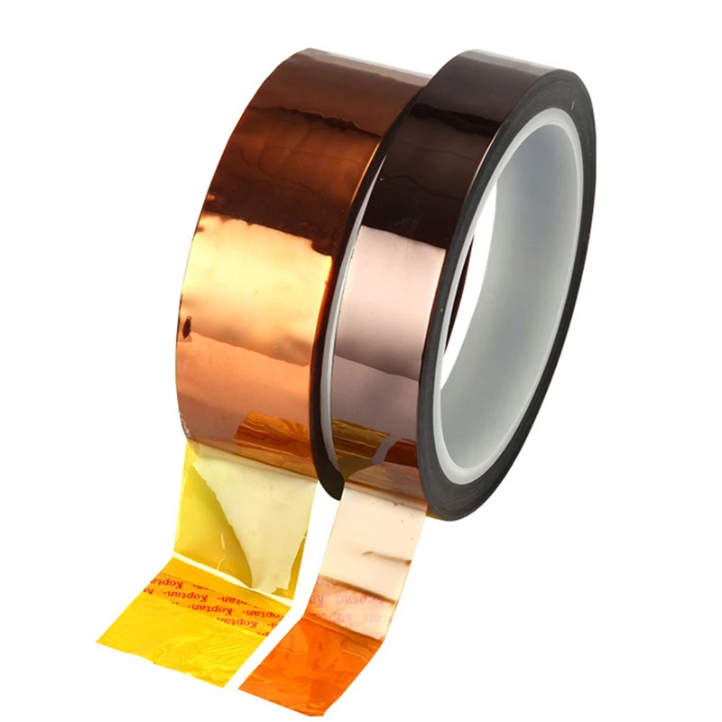 3/5/8/10/15/20/25mm X33m High Temperature Heat Resistant Insulation Tape Polyimide Circuit Board Battery Panel 3D Protector Lock Latches