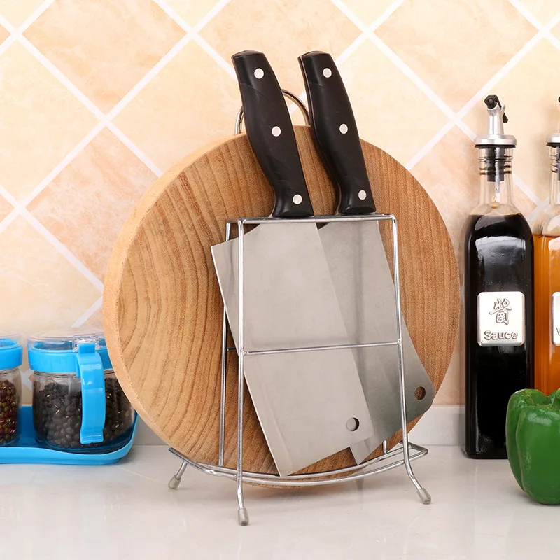 

[A Generation of Fat] Kitchen Simplicity Storage Knife Rest Chopping Block Rack One-piece Stainless Steel Large a Chopping Board