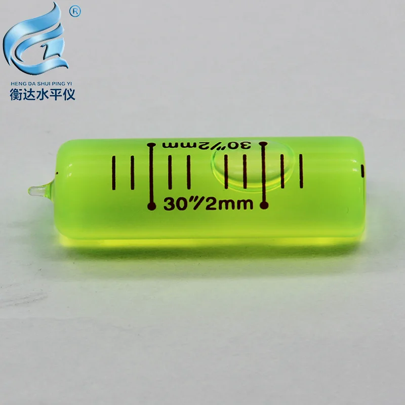 

Glass long level bubble 30"/2mm high precision theodolite level bubble