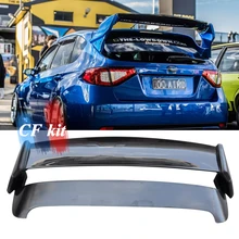 CF Kit Rear Trunk Boot Spoiler Carbon Fiber Top Wing For Subaru IMPREZA 2001-2014 Car Styling