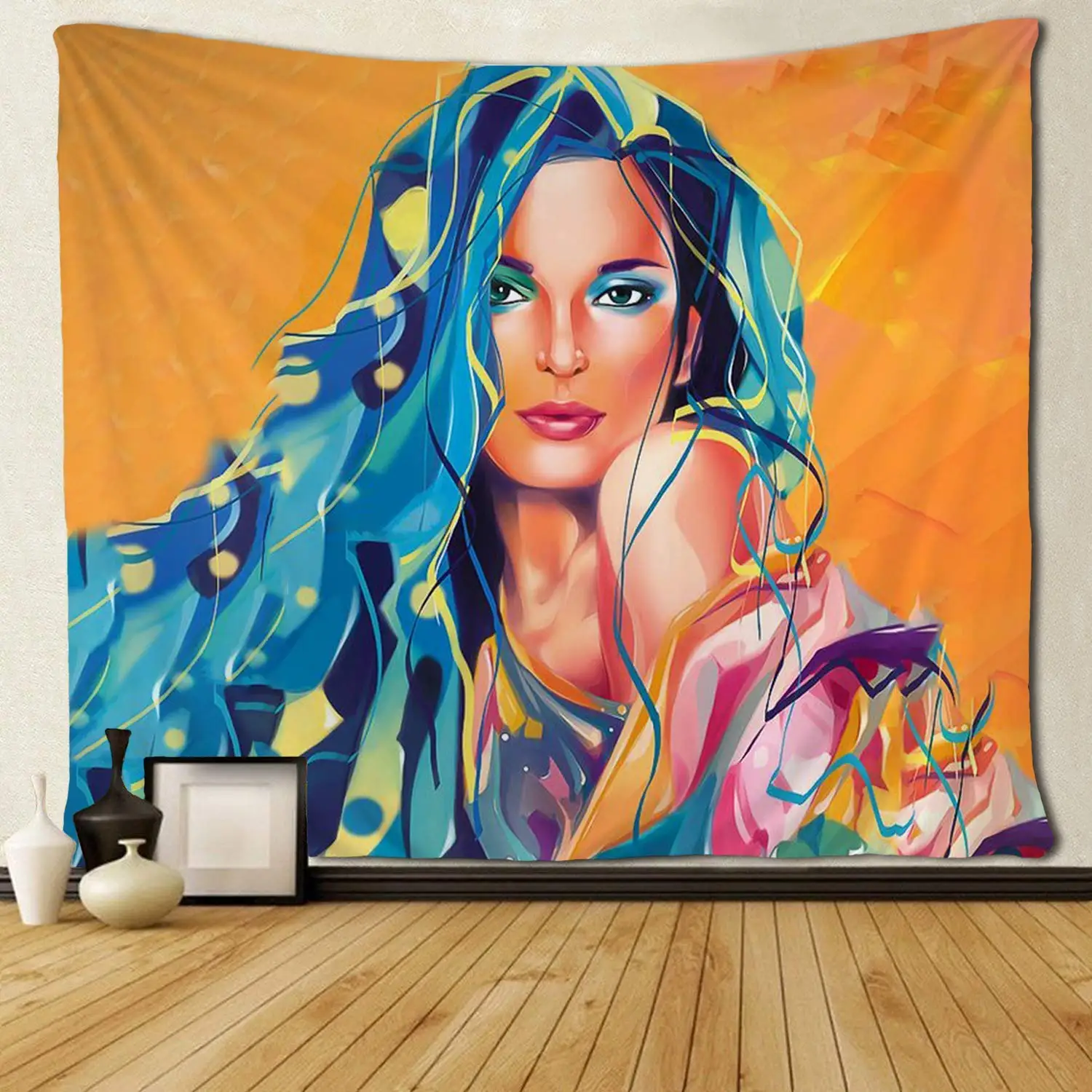 

Women Black Art Afro Hawaiian Vocation Design Tapestries