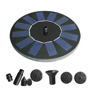 

Solar Water Pump Crystal Silicon Board Pool Outdoor Fish Tank Black 130mm Durable Energy Saving Garden 12w Lotus Leaf Aquarium