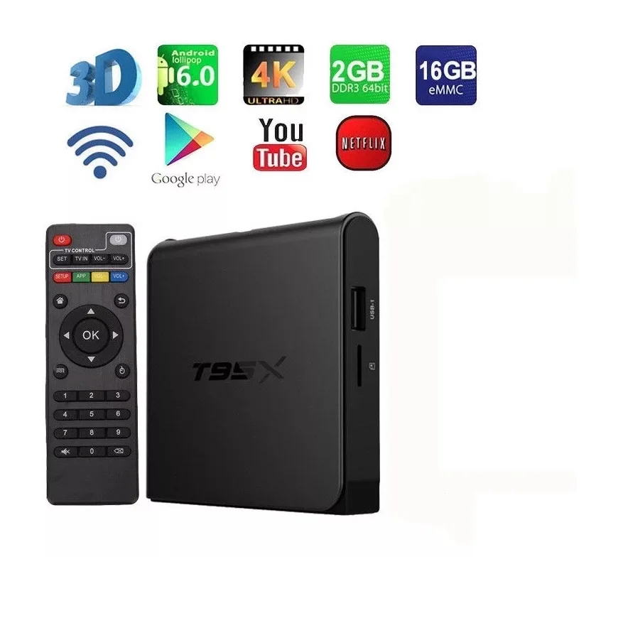 Оригинальная глобальная телевизионная коробка S 4K ТВ приставка Android TV 6 0 Box Smart со