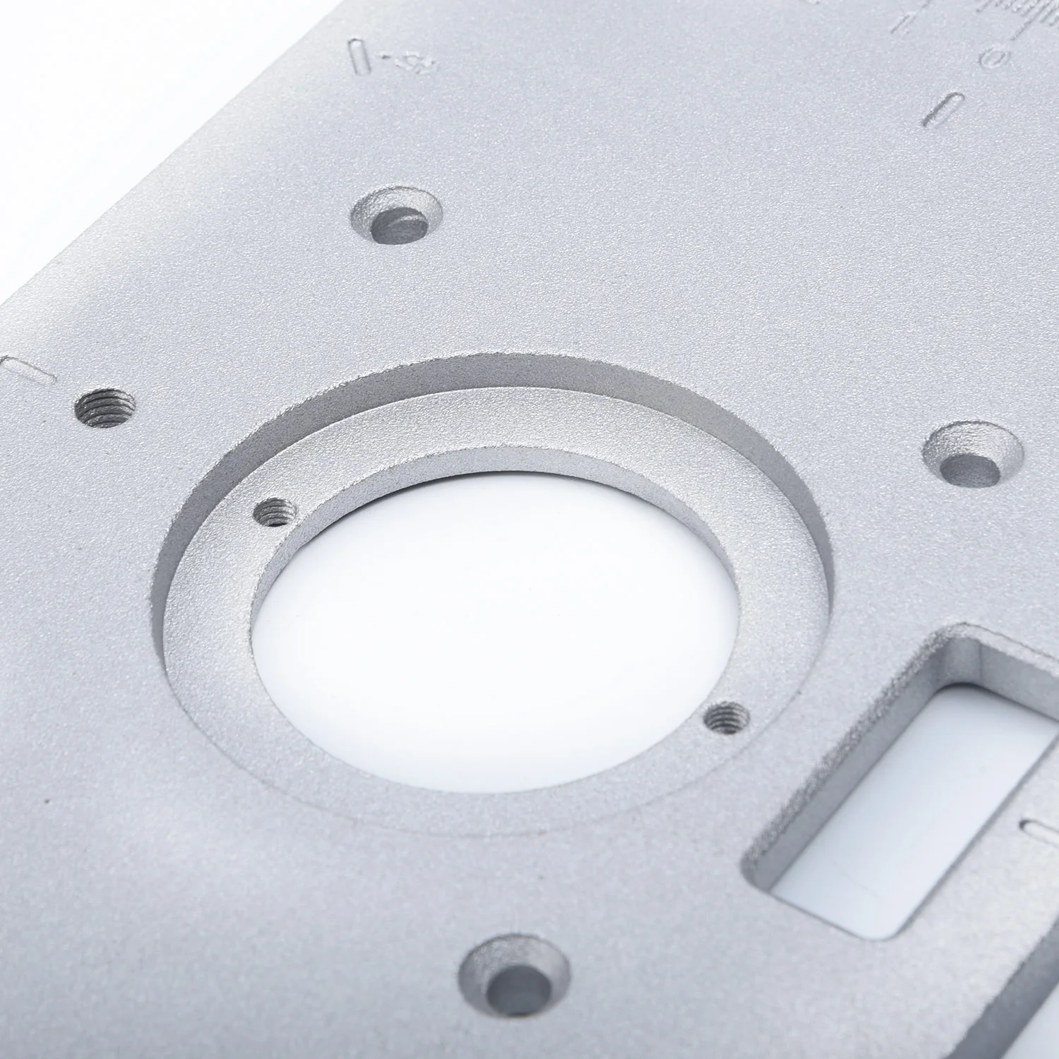 

UK Router Table Insert Plate 235MM*120MM*8MM With Ring For Woodworking Benches