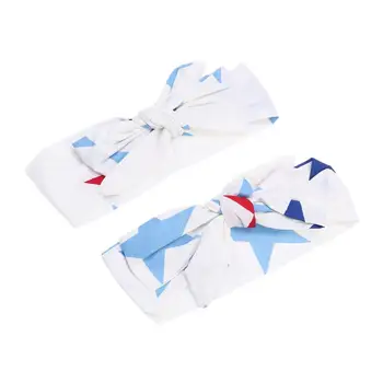 

Baby Girls 2pcs American Independence Day Headband Elastic Bowknot Lovely Cute Hair Band Head Wrap Headdress Hair Accessories