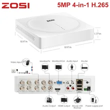 ZOSI 5MP 8 каналов 2560x1920 безопасности Видео камера системы видеонаблюдения DVR без жесткого диска