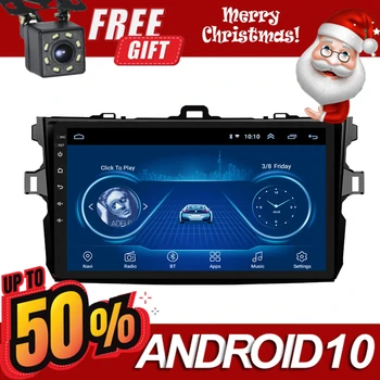 

9 Inch 2Din Car Radio Android 10.0 Multimedia Autoradio Bluetooth Stereo Player GPS Navi Head Unit For Toyota Corolla 2006-2013