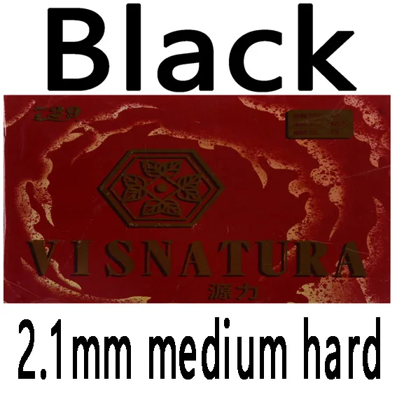 729 Visnatura Настольный теннис резиновая ракетка для пинг-понга губка каучук Сделано в Японии - Цвет: black 2.1 med hard
