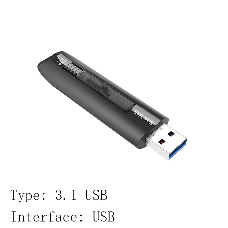 CZ800 Sandisk Флешка 128 Гб 64 гб высокая скорость до 200 м USB флэш-накопитель 64 128 ГБ флеш-накопитель 3,1 USB флешка диск на ключе памяти для телефона - Цвет: CZ800