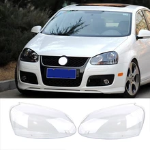 Линзы фар для VW GOLF 5 MK5 2005 2006 2007 2008 2009 автомобильные фары крышка фары замена стекла фары объектив