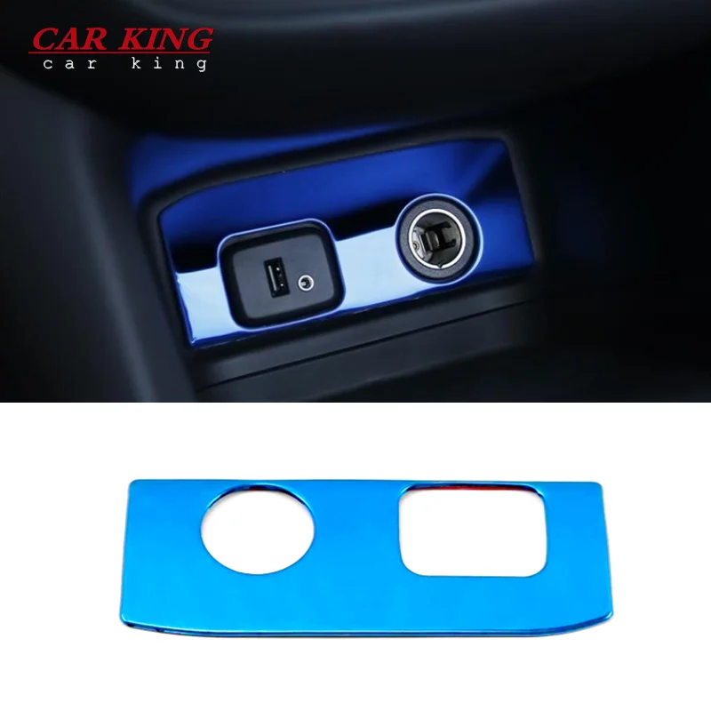 

Stainless steel Interior Styling Accessories for Chevrolet Equinox 2017 2018 Car cigarette Lighter Cover Trim 1pcs