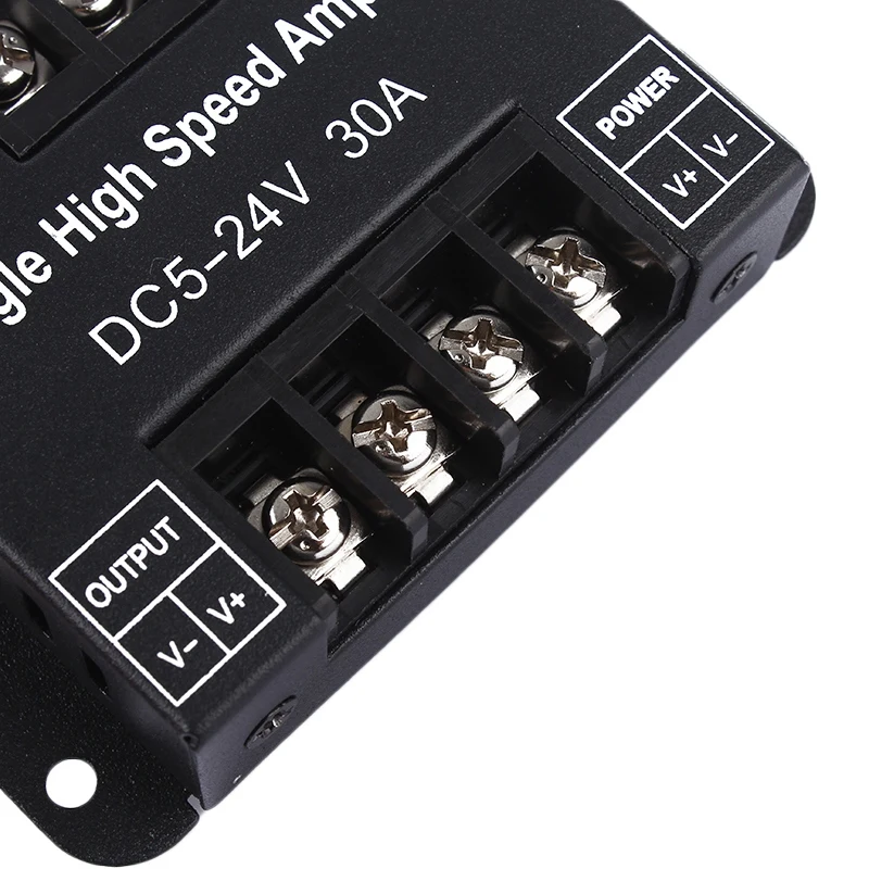 Hot Sale Dc5V 12V 30A Single Color Led Amplifier Data Signal Repeater 1Ch 1 Channel Dimmer Power Amplifier for White Led Strip L