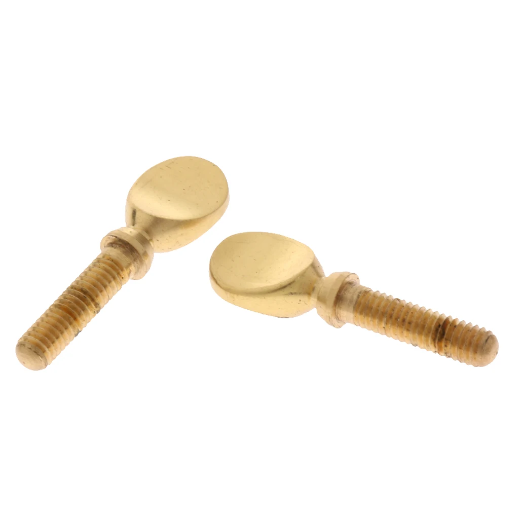 2 Pcs Saxophone Neck Screws Clarinet Clamp Screw for Woodwind Instrument