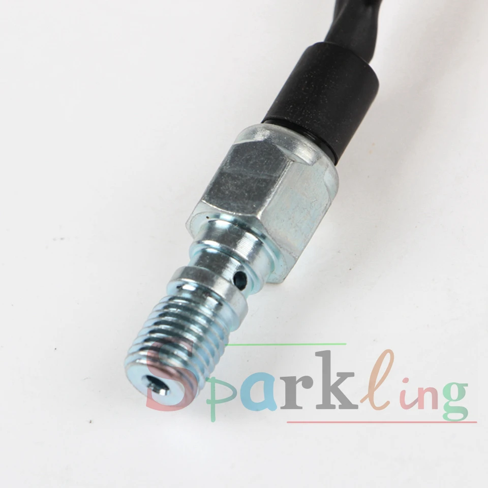 Universal M10x1.25mm Motorcycle Brake and Clutch Switch Modified Banjo Bolt Switch Motorcycle Brake and Clutch Power Off Switch