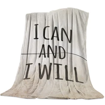 

I Can And I Will Throw Blanket Soft Comfortable Velvet Plush Blankets Warm Sofa Bed Sheets