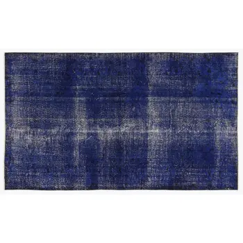 

Handmade Blue Vintage Overdyed Turkish Area Rug 154x260 Cm-5'1''X8'6''