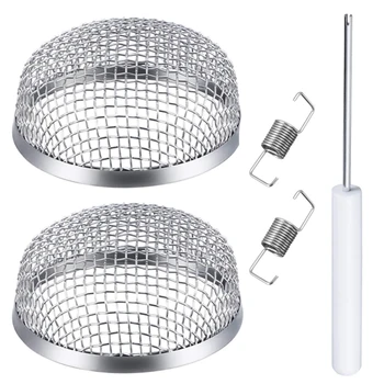 

New Arrival-2 Pack Flying Insect Sn Rv Furnace Vent Cover 2.8 Inch Stainless Steel Mesh With Installation Tool