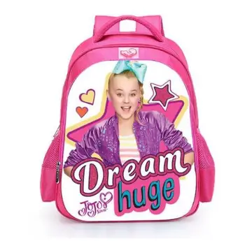 

Pop Star Jojo Siwa Backpack School Bags for Teenage Girls Daily Backpack Kids Book Bags Casual Travel School Bags