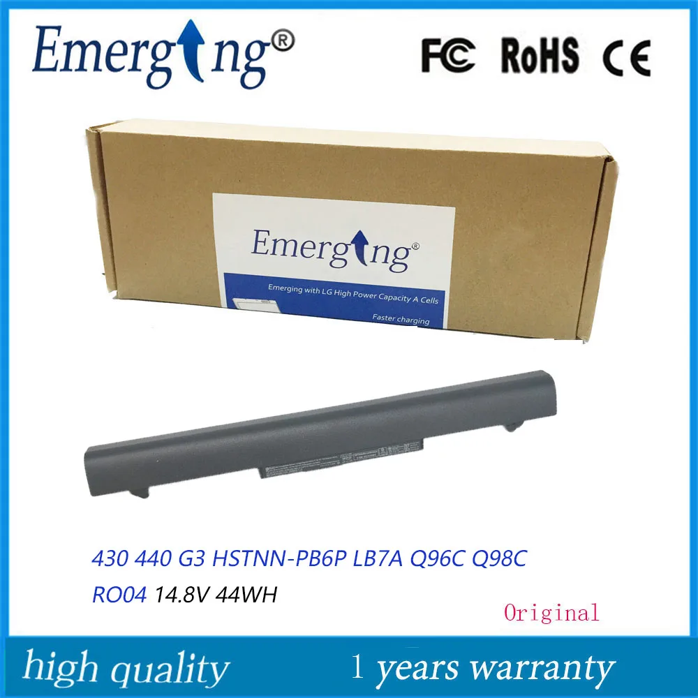 14.8V 44Wh New Original RO04 Laptop Battery for HP ProBook 430 440 G3 HSTNN-PB6P LB7A P3G13AA R0O6XL 805045-851 Q98C | Компьютеры и