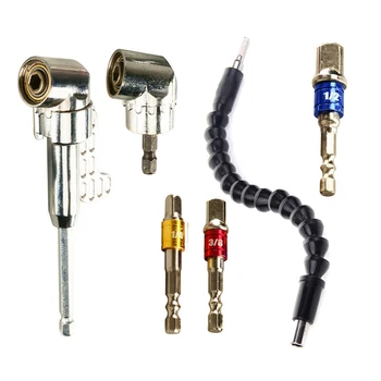 

105 Degree Right Drill Angle+3x Extension Power Screwdriver+295mm Flexible Shaft Direct Access To Drill Chuck