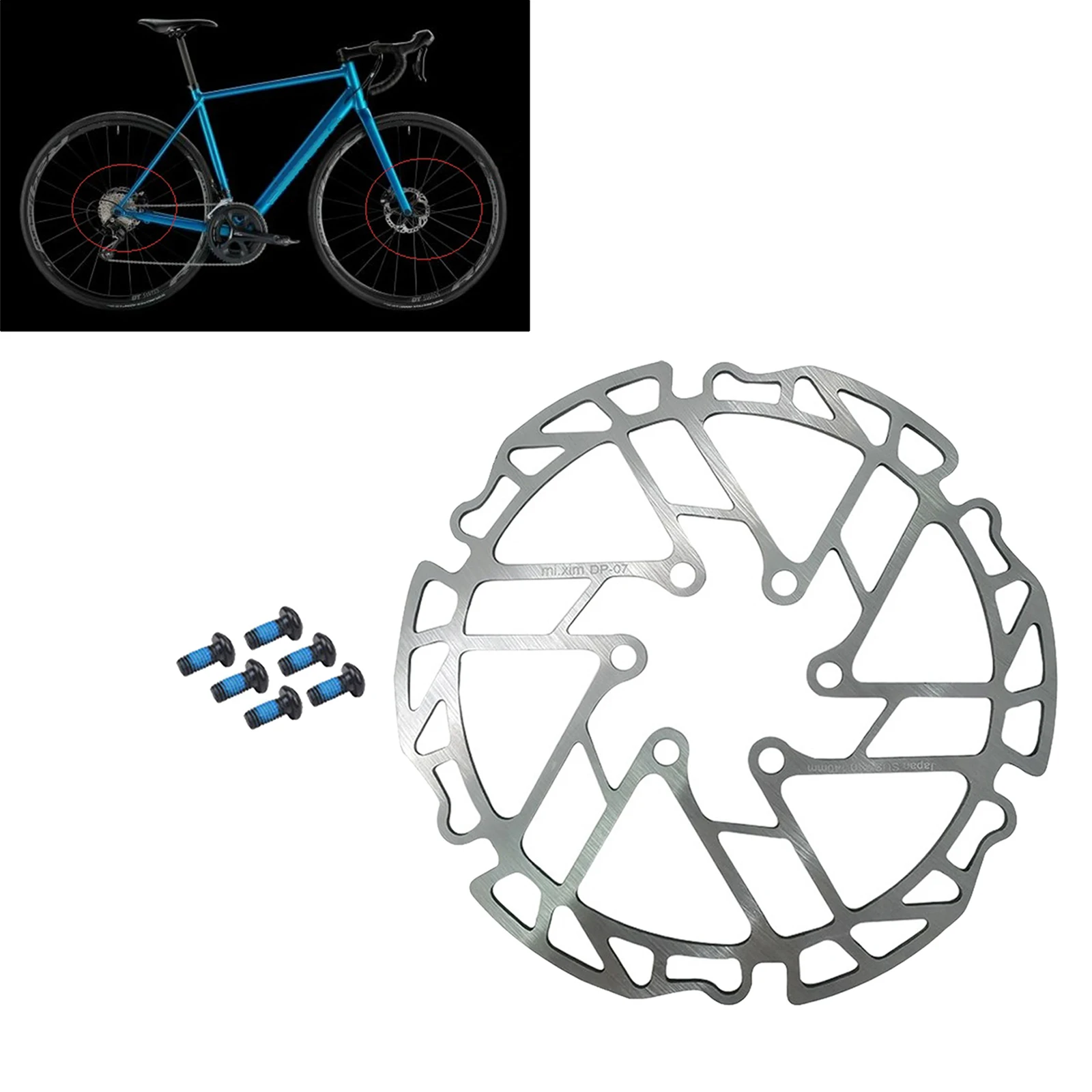 140mm Bike Disc Brake Rotor with 6 