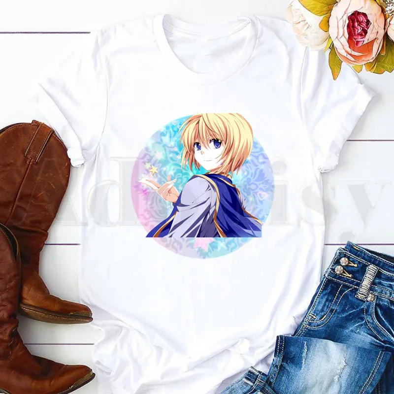 Женская футболка с коротким рукавом Hunter X летняя принтом Аниме Манга Kurapika HxH Devil Eye