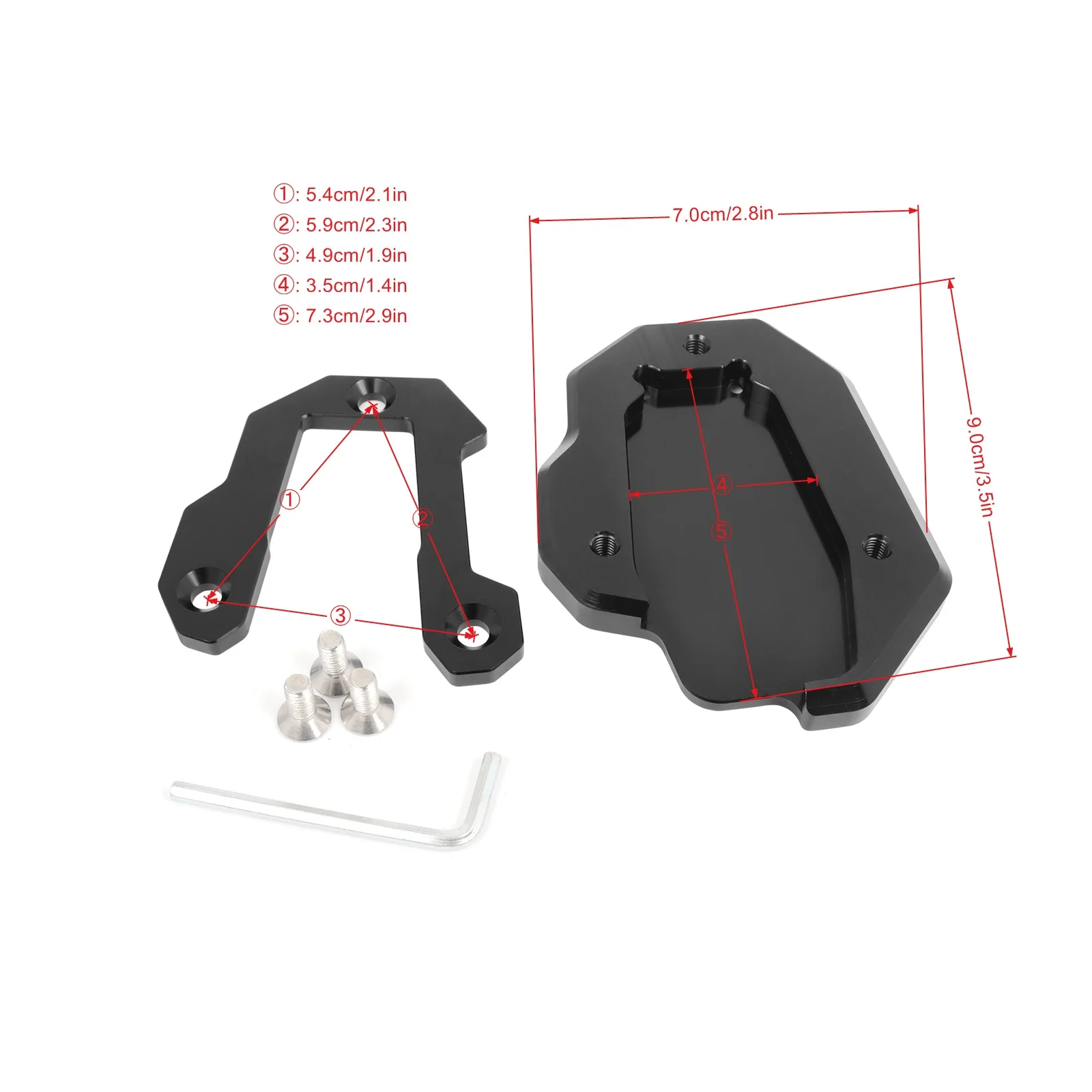 Extension De Béquille Latérale Pour Ducati MULTISTRADA 1200 1200S 1200