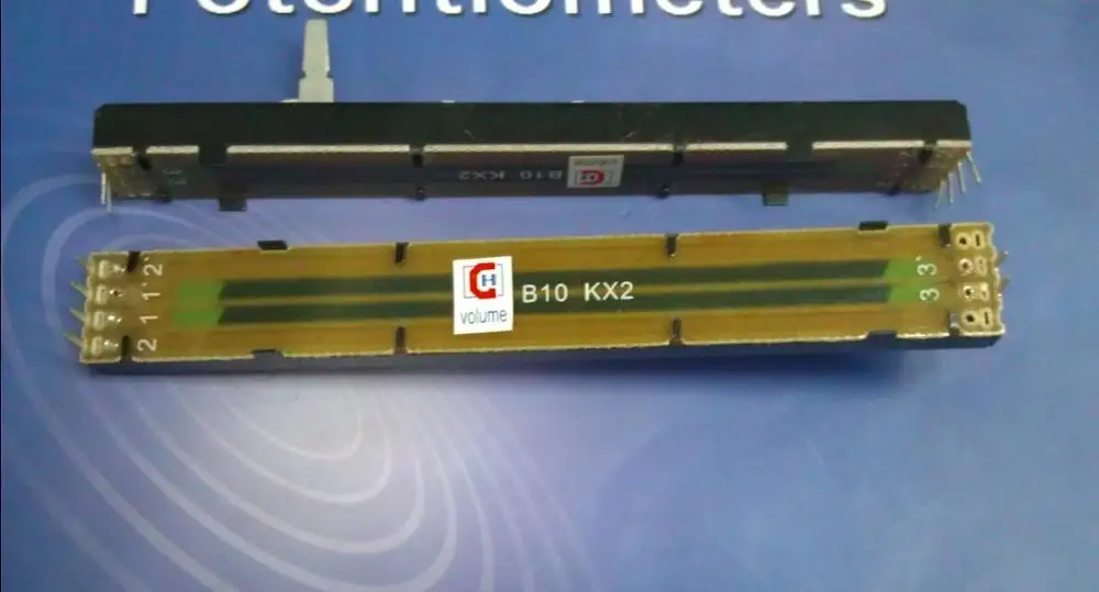 

2PCS/LOT GH platform produces 12.8 cm straight rod, rail sliding potentiometer, B10K*2 shaft length 18MM, volume potentiometer