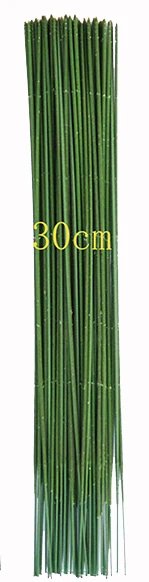 30cm 25 шт./лот, стаб для цветов, стебли, бумага/зеленая Цветочная лента, железная проволока, искусственные стабы для цветов, стеблей, ремесло, Декор, мыло, держащий цветы, стебель - Цвет: 30cm